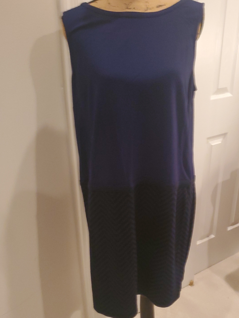 Ann Taylor LOFT Color Block Midi Dress Size 16
